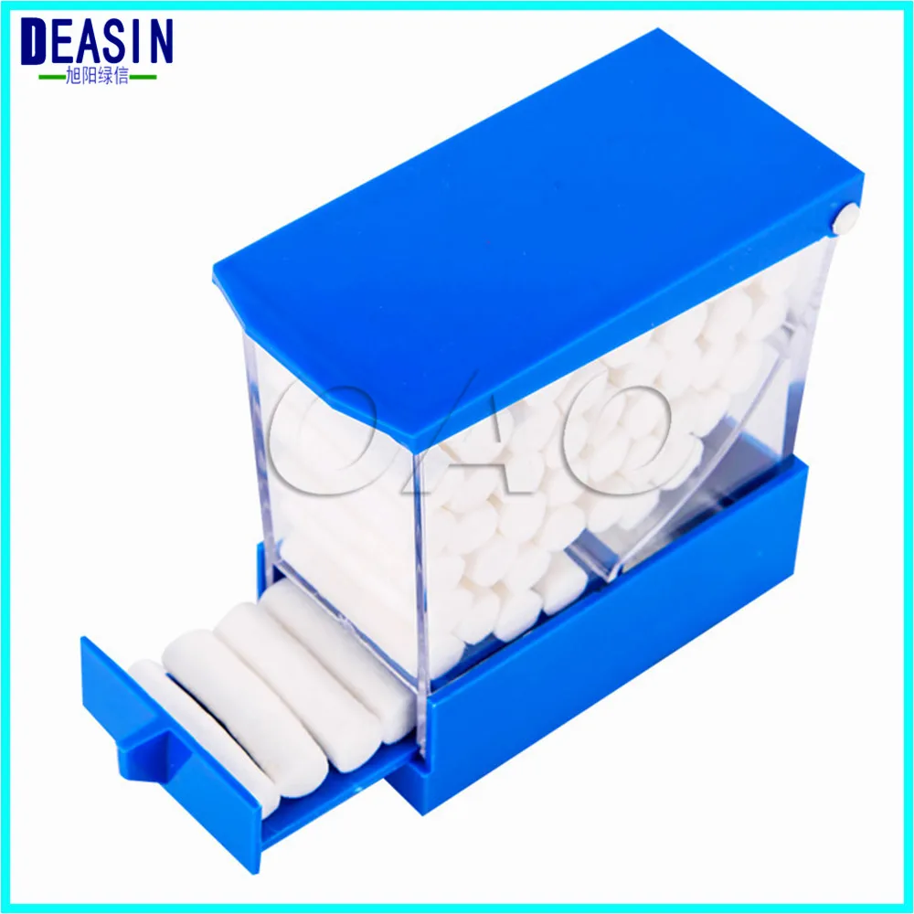 

2pcs Hot Sale White Red Yellow Blue Color Dental Orthodontic Dentist Cotton Roll Dispenser Holder Drawer style Not Press Type