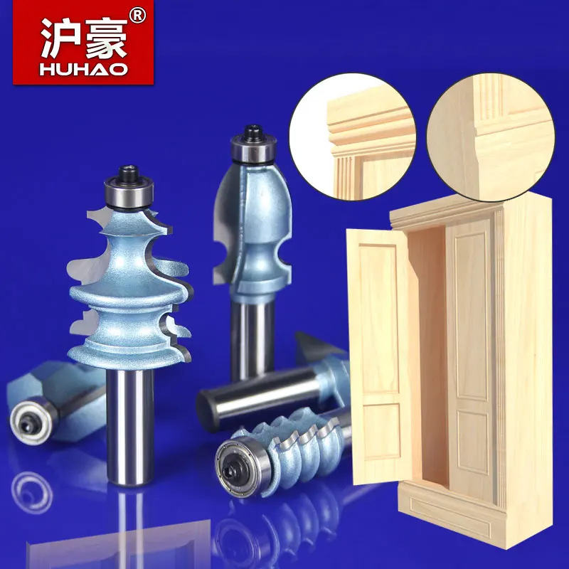 5PCS/SET Woodworking Tools Router Bit Table Edge Bit CNC Door Knife Wood Processing 1/2 SHK - HUHAO