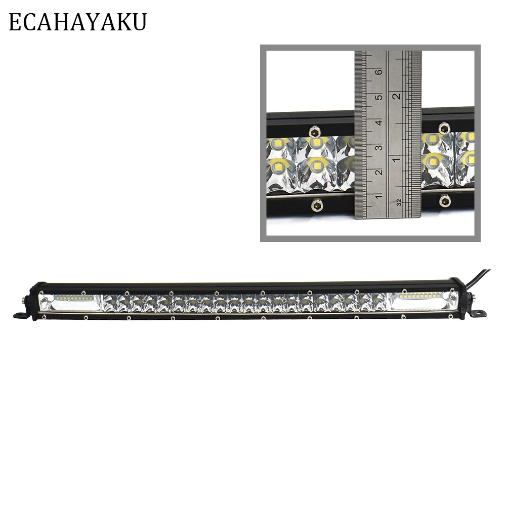 High intensity Ultra slim 20 inch LED Bar Work Light 180W 6000K white Mid-net Luggage rack Light for Off-road Trucks SUV 4X4 ATV