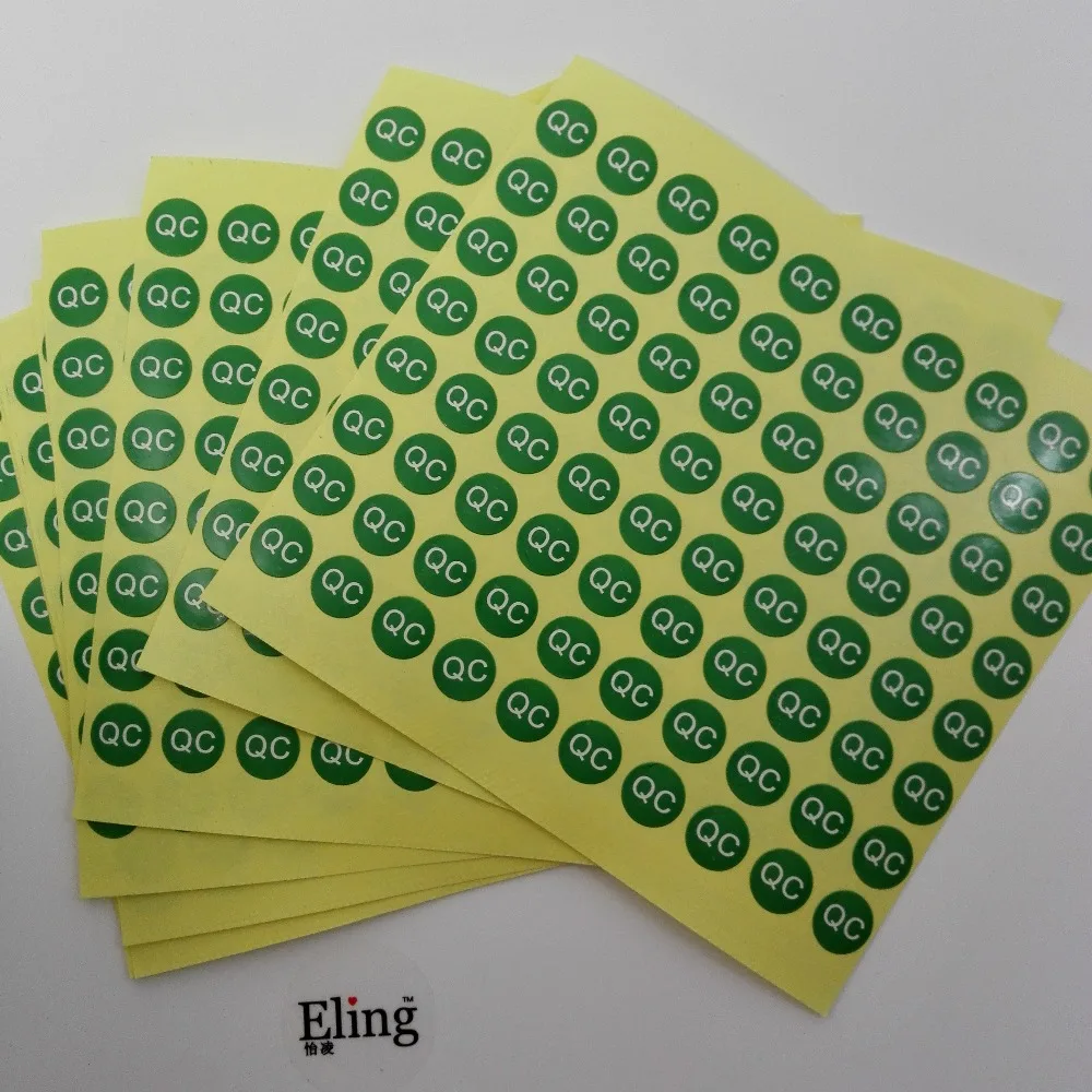 4000pcs 10mm QC Paper Label Sticker for Factory Manufacture Procedure Quality Control Simple Plant Processing Inspection Tag
