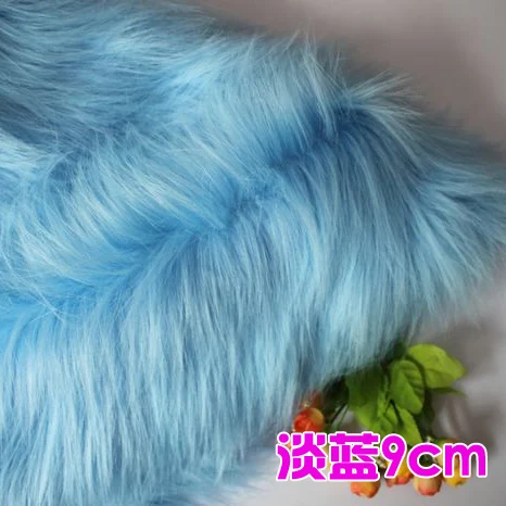 Plain Faux Fur 90 mm soft pile ideal for Clothing, cosplay garments throws fur Fabric 58