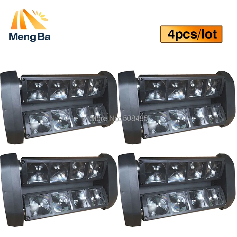 4pcs HOT Sale NEW Moving Head Light Mini LED Spider 8x6W RGBW Beam Light Good Quality Fast Shipping