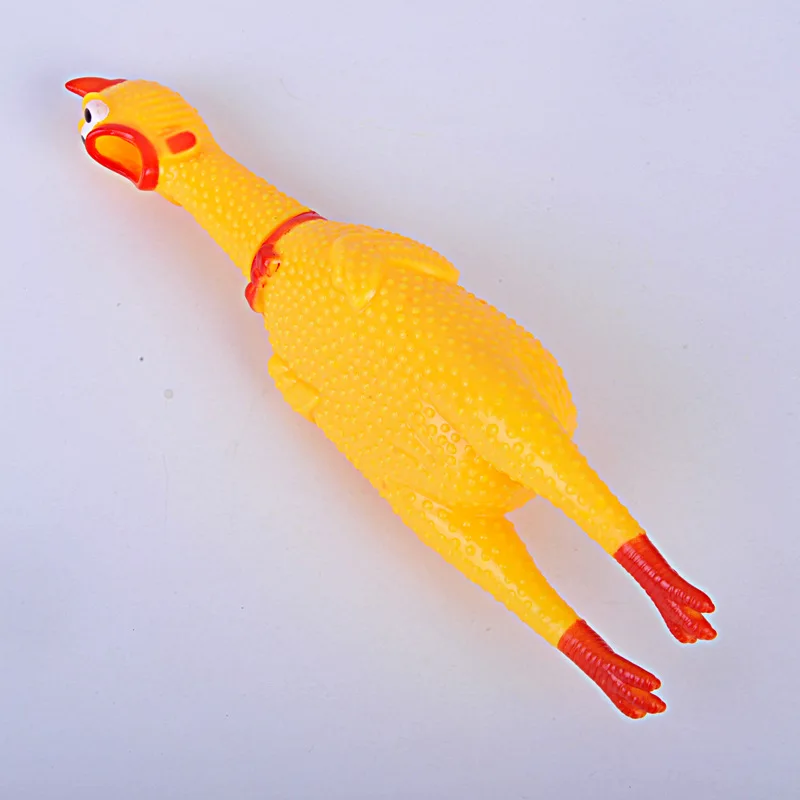 Middle(7.0*31.0CM) Puppies Toy Chicken Shrilling Screaming Rubber Dog Funny Toy 10pcs/lots