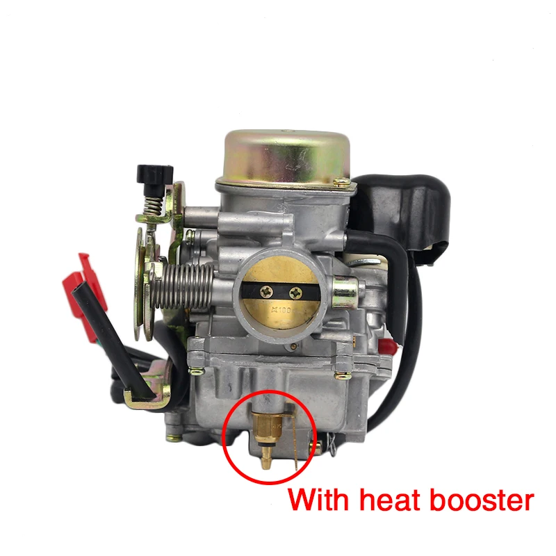 Alconstar-Aluminum CVK30 30mm Motorcycle Carburetor Carb with Heater for ATV UTV TANK 260 YP250 XY260T 250CC for Suzuki AN250