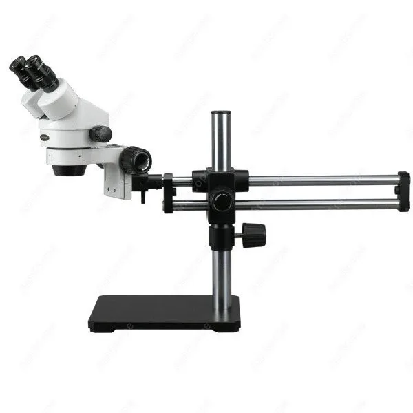 Binocular Stereo Microscope--AmScope Supplies 7X-45X Binocular Stereo Microscope on Ball Bearing Boom Stand