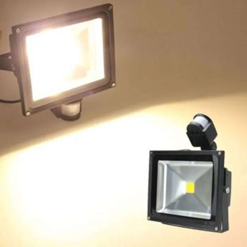 

New arrive PIR High Power LED Sensor Flood light 85-265V 50W PIR led flood lamp Outdoor light free shipping