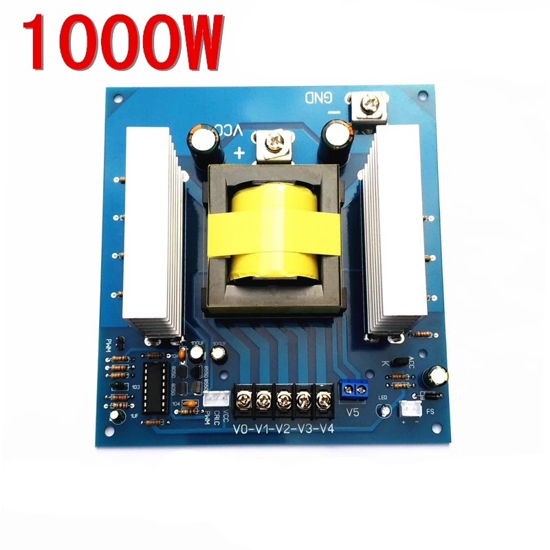 

1000W DC12 or 24V to AC0-220V-380V high frequency inverter DC variable AC boost module