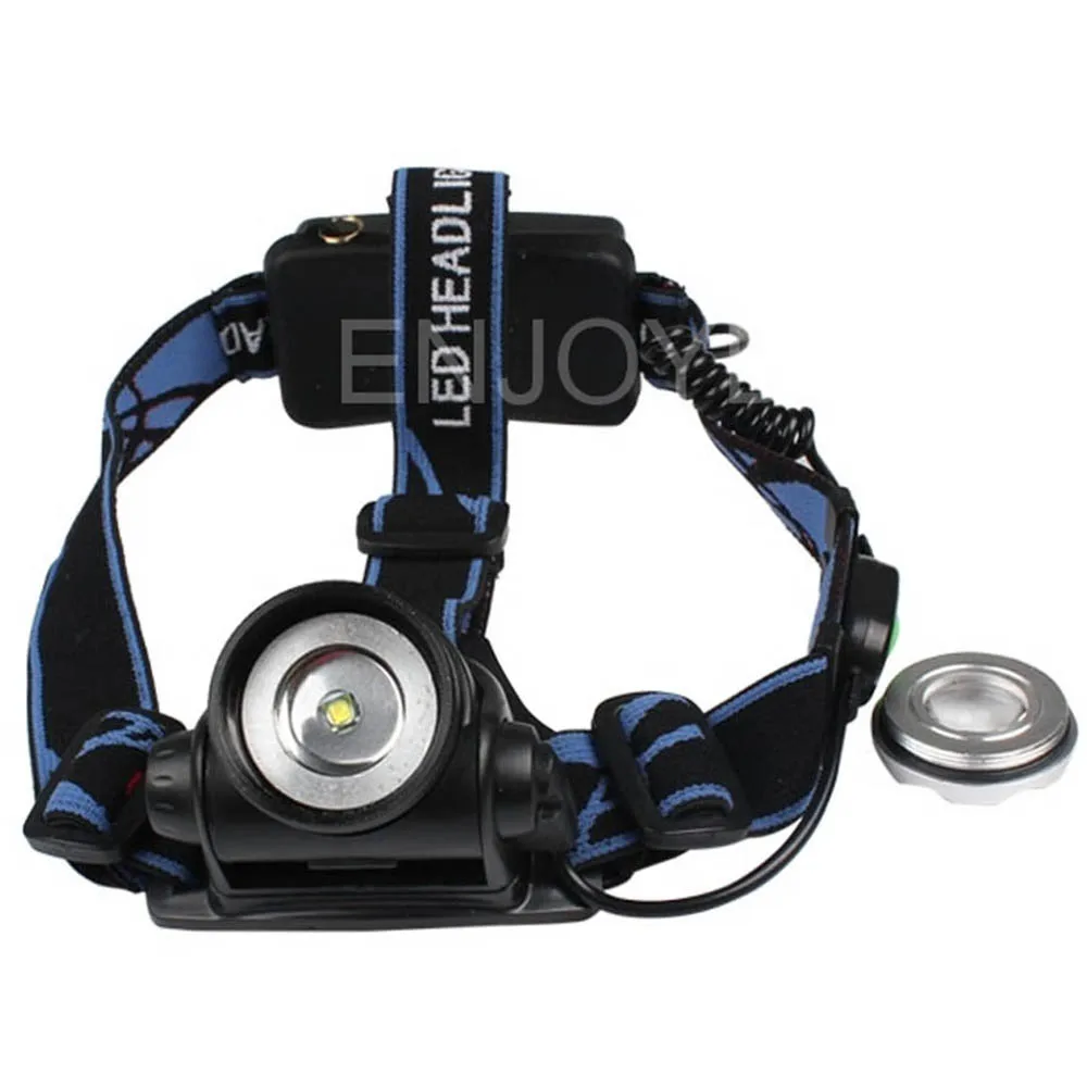 Powerful LED Headlamp Led Zoomable 2000 Lm Head Light Adjustable HeadLamp Torch 3 Modes 2x 18650 + charger P4