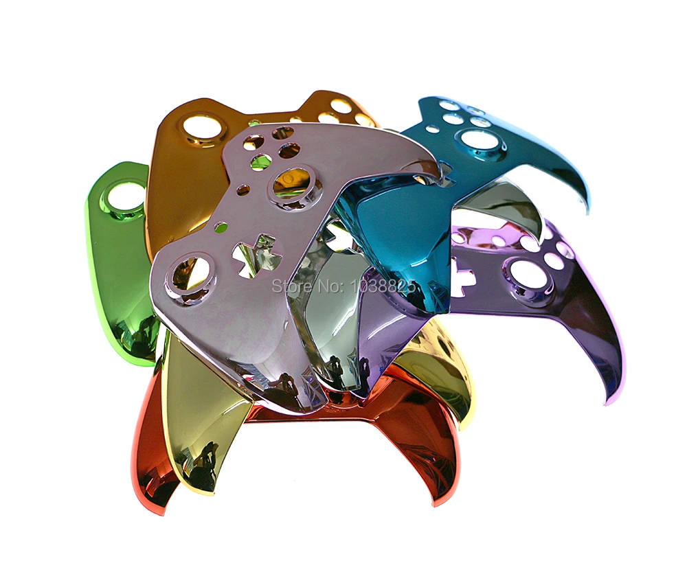 الكروم استبدال أعلى الجبهة قذيفة غطاء حالة ل XBOX One 1 اللاسلكية تحكم غطاء الجلد