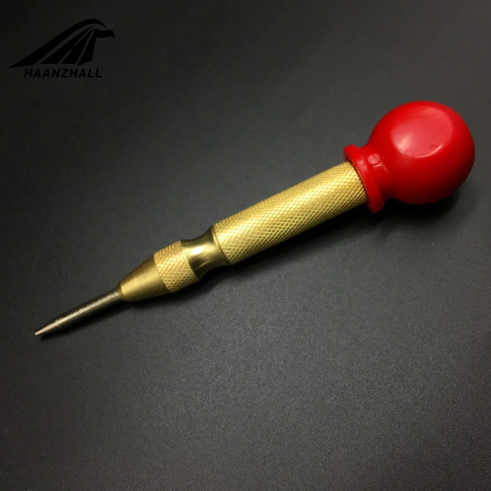 5 นิ้ว Automatic Center Pin Punch สปริงโหลดเครื่องหมายเริ่มต้นเครื่องมือ Holes ไม้กด Dent Marker งานไม้เครื่องมือเจาะ Bit
