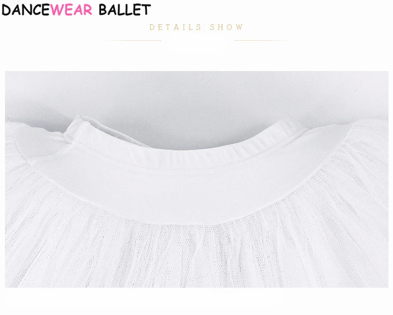 7 Layers Firm Tulle Professional Ballet Tutus White Swan Lake Costume Pancake Practice Rehearsal Platter Ballet Half Tutu Skirt