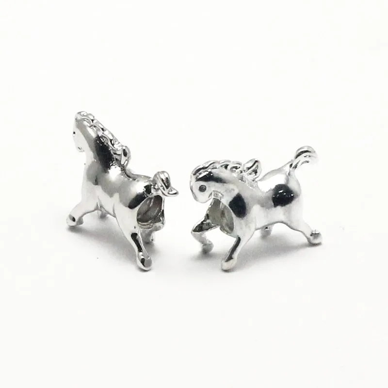 Beadsnice Wholesale Silver 925 Cute Horse European beads troll  Handmade Necklace Making Jewerlly Findings  ID3941