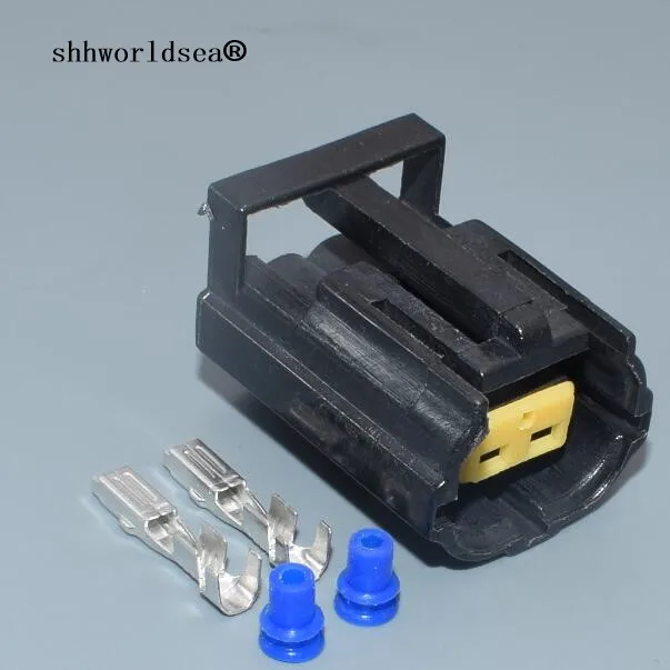 Shhworldsea 2/100Sets 2 Pin/Way CAR Female Sealed Electrical Connector Plug For Land Rover For Defender NAS Lamp Light 344276-1