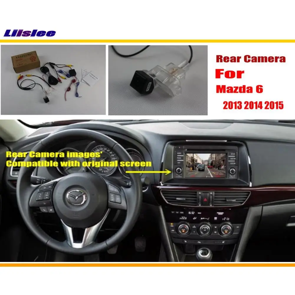 

For Mazda 6 Atenza 2012-2014 Car Rear View Camera Parking Back Adapter RCA HD CCD CAM OEM Display Reverse Image Upgrade Kit