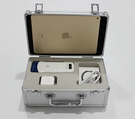 Série linear sem fio sonda tipo ultrassom scanner withdeep azul cabeça doppler oscilômetro para android ios tablet mini pc