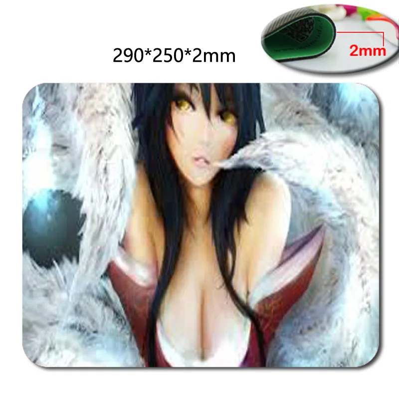 

Make Your Own Style Mouse Pad Sexy Ahri Nine-Tailed Foxin in League of Legends Customized Mouse Mat Durable Silicone Computer