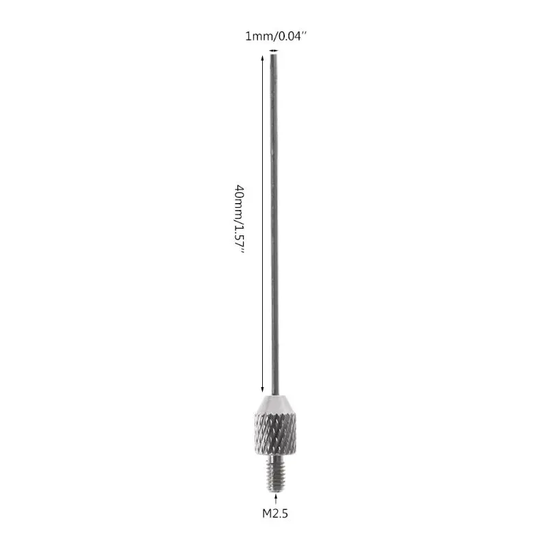 M2.5 Thread 1mm Needle Diameter Dial Test Indicator Contact Point 40mm Length Measuring & Gauging Tools