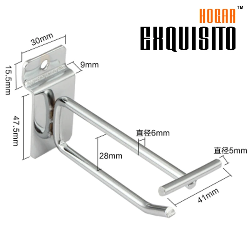 Supermarket Shelves Slotted Plate Wholesale Hook Plate Hook Jewelry Hook Plate Thickening EH60-25M