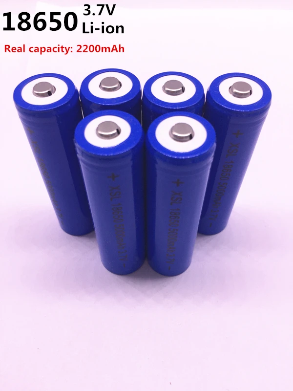 18650 NCR lithium ion battery, 5000mAh 3.7 V battery can be used for charging LED, the actual capacity of 2200 mAh