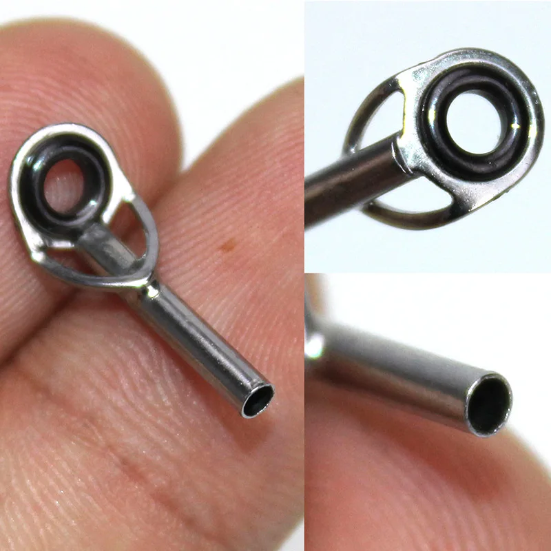 Rock Angelrute Guide Ring Guide Eye Top Ringe Weitwurf Teleskop Angelruten Linie Kreuz Lot 3 Stück – Detail 5