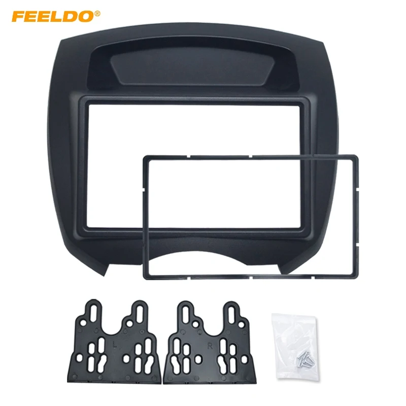 

FEELDO Car Stereo 2DIN CD DVD Radio Fascia Frame Adapter Kits for BYD F0 2008-2011 Dashboard Panel #FD2679