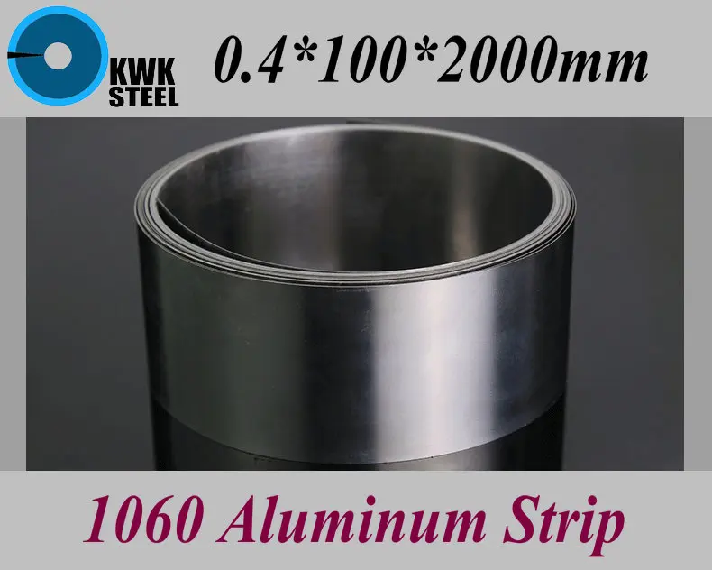 0,4*100*2000mm 1060 aluminium streifen aluminiumfolie diy material kostenloser versand