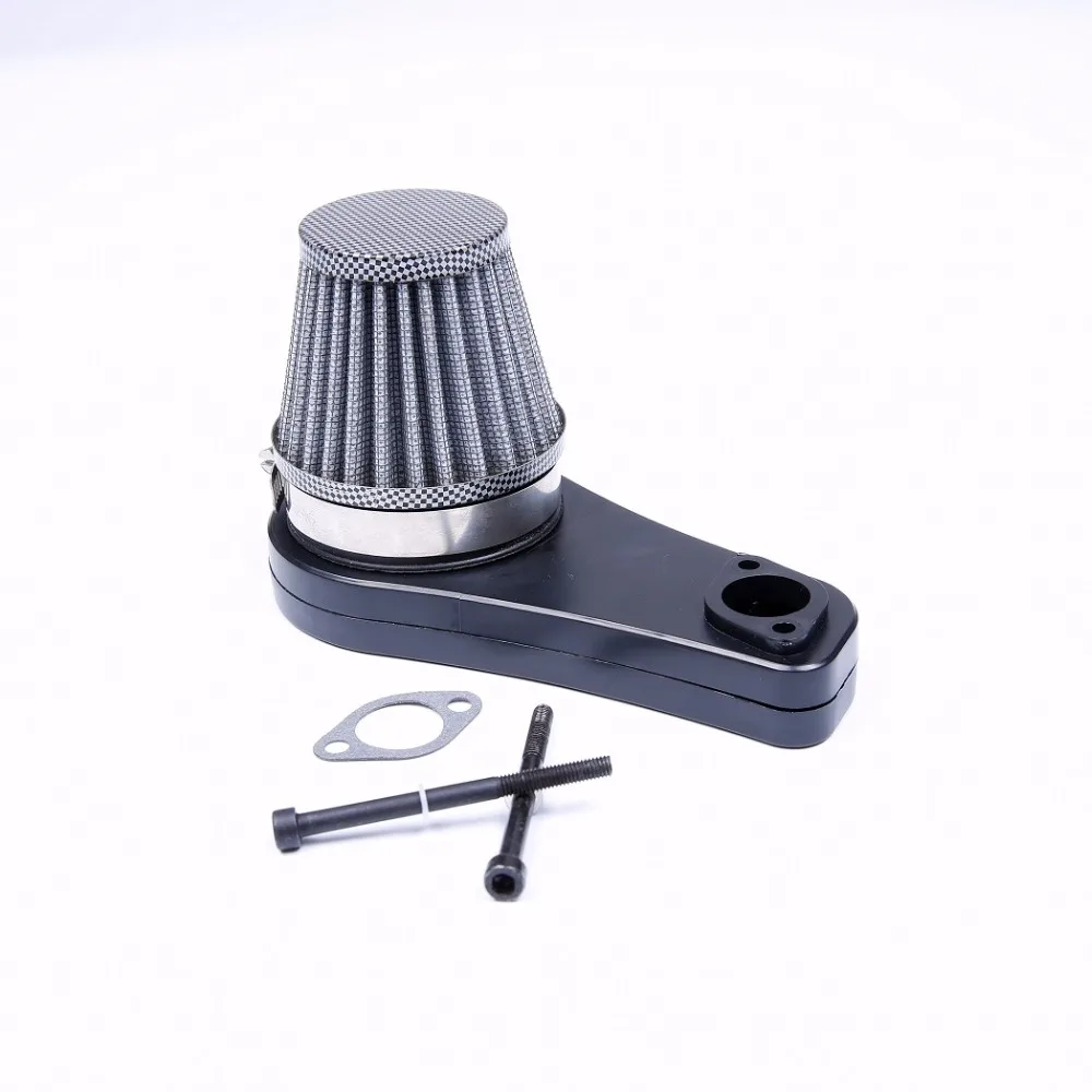 

Plastic Air filter connection plate & UFO carbon filter set for 1/5 Losi 5ive T rovan lt kingmotor x2 truck rc car parts