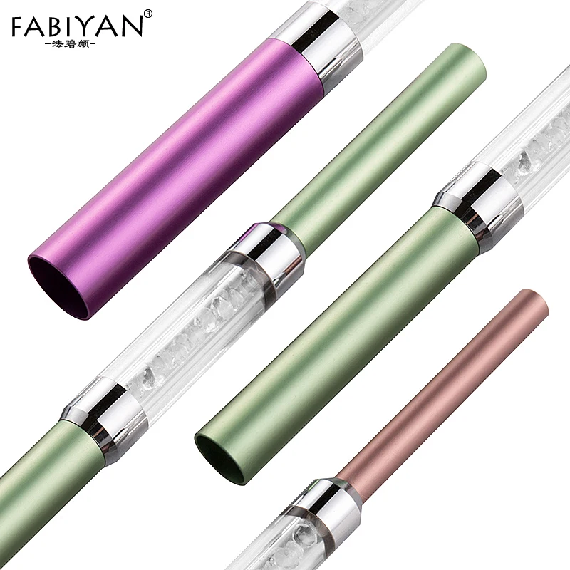 3 Teile/satz C Kurve Stange Strass Metall Aluminium Nail art Tipps Gestaltung Stick Rohr Bar UV Acryl Maniküre Werkzeug Verschiedene größe 2Way