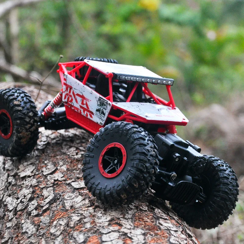 Boys Toy 2.4G RC Rock Climbing Car SUV Model Strong Power High Speed Dirt Bike Birthday Gift for Kids