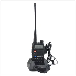 baofeng dualband UV-5R walkie talkie radio dual display 136-174/400-520mHZ two way radio with free earpiece BF-UV5R