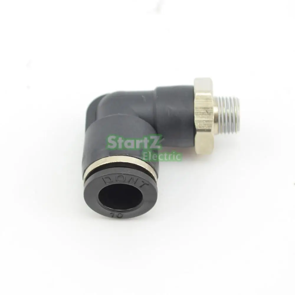 10 pezzi di alta qualità 10mm X 1/2 ''filetto pneumatico maschio connettore a gomito raccordo aria tubo