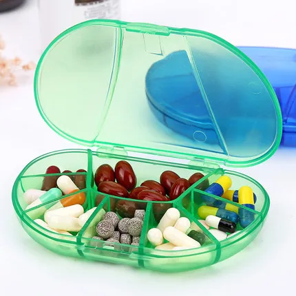 

Sealed Pills Compartment Storage Box Plastic Medicine Pill Weekly Survival Container Outdoor Travel Portable Transparent