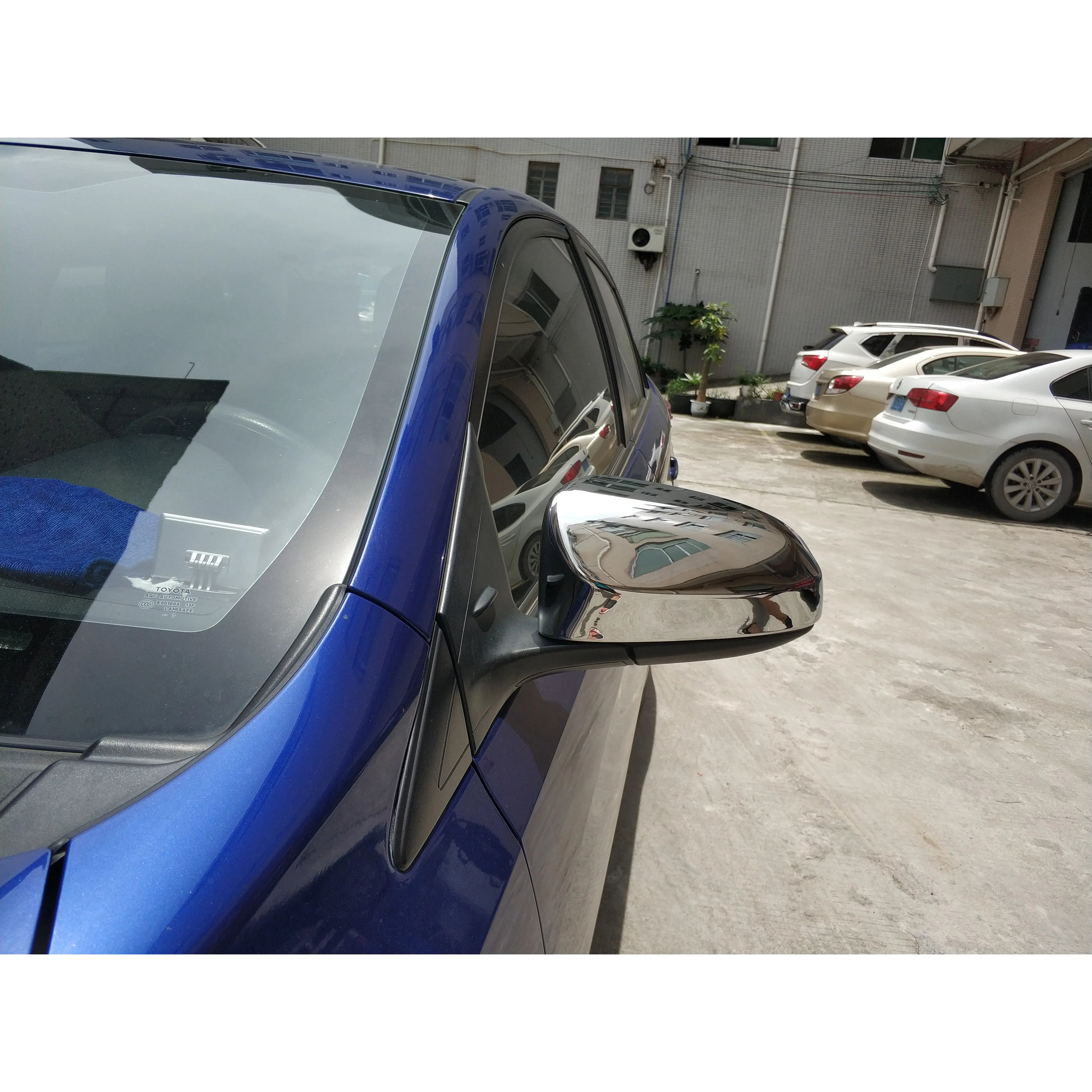 For Toyota 2012 2013 2014 2016 Atara SX  camry yaris Vios accessories ABS Chrome plated Side Door rearview mirror covers Trim