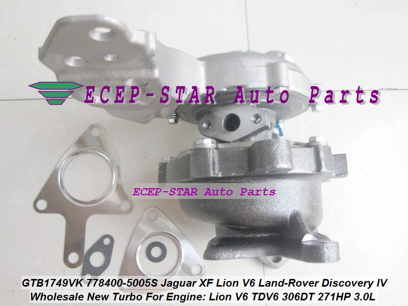 

Turbo GTB1749VK 778400 778400-5004S For Jaguar XF Lion V6 For Land Rover Discovery IV 2009- 306DT TDV6 AJ-V6D 3.0L 778400-5003S