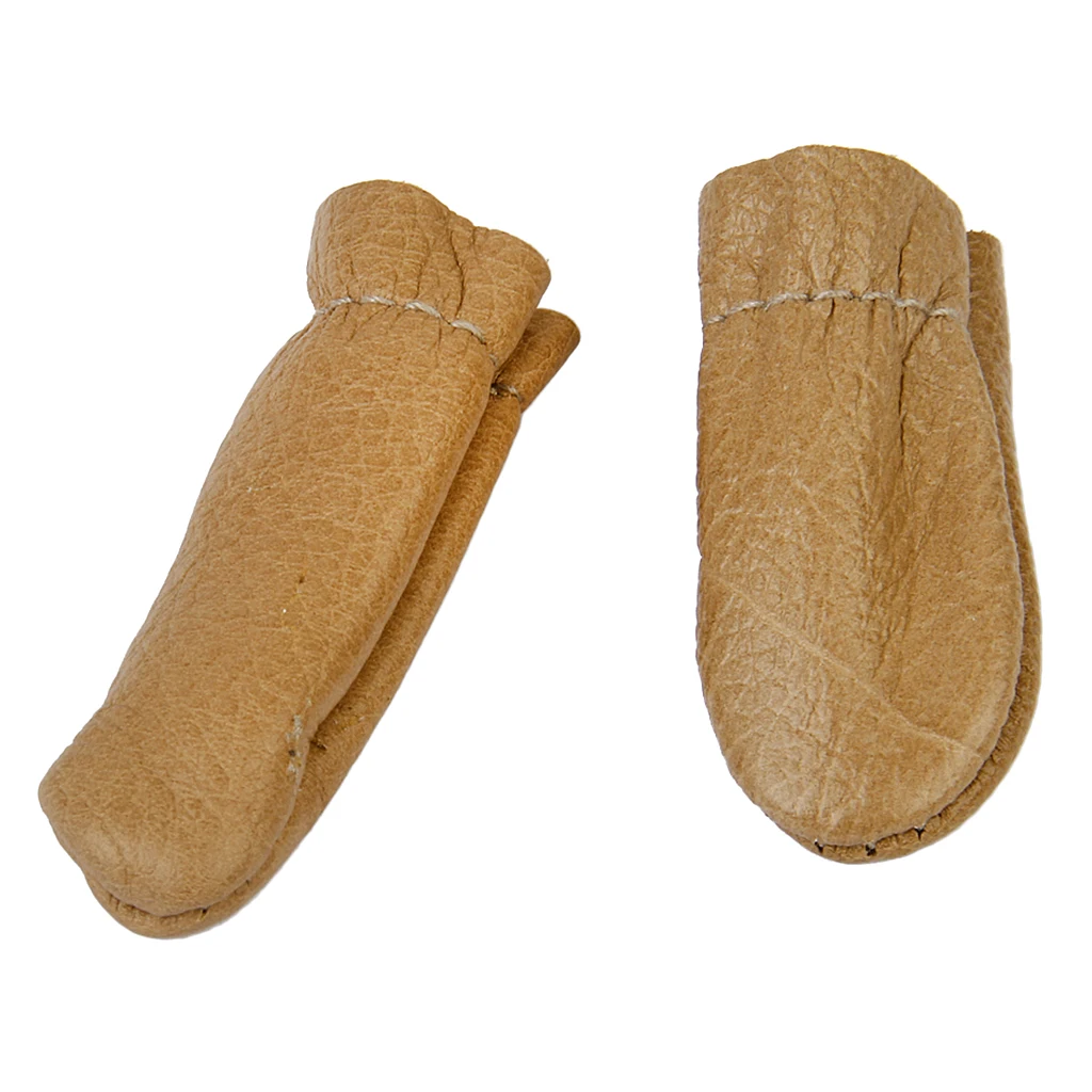 Leather Thumb & Finger Protectors Guards Hand Craft Needle Pin Felting Tools Jewelry Equipments