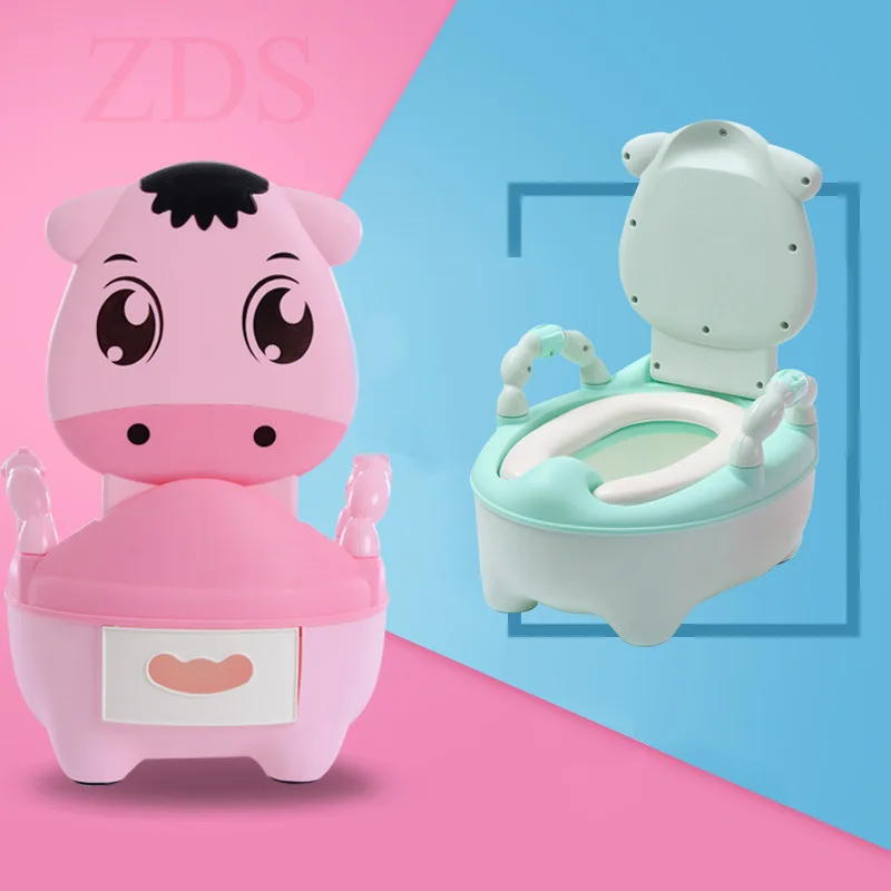 Dropshipping Baby Potty Toilet Bowl Training Pan Toilets Seat Children's Pot Chair Bedpan Portable Urinal Backrest Kids Pee Pot