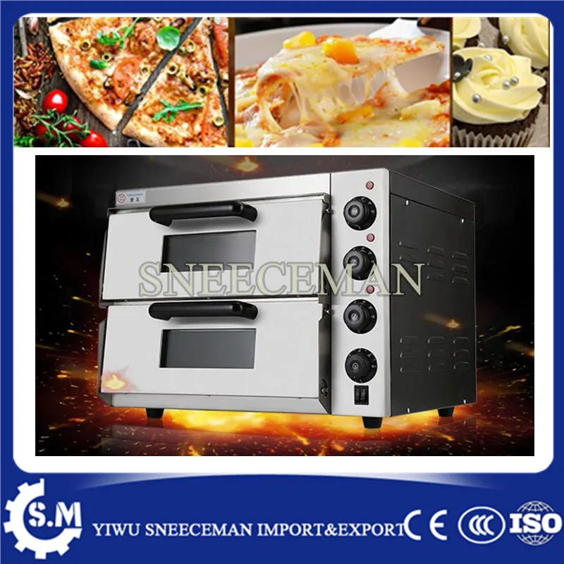 

Pizza Oven Commercial Pizza Furnace Baking Oven Timing control Double Bakery Professional Oven Egg Tart Oven