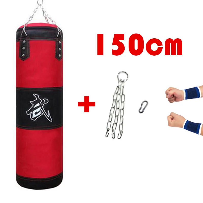 60/80/100/120/150/200cm Sandbag Thickened Canvas Punching Bag Sports Training Empty Boxing Bags Muay Thai