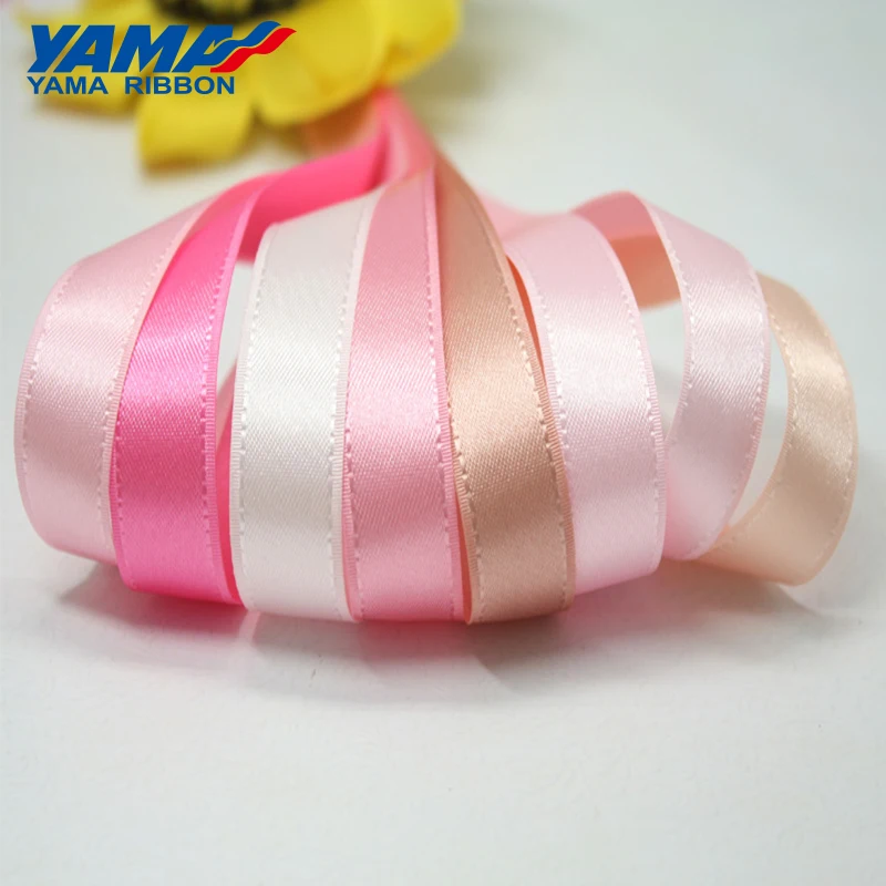 YAMA-Taffeta Edge Ribbon, Fancy Ribbons, DIY Gifts Crafts, Webbing, Handmade, 9, 16, 22, 38mm, 1/4, 3/8, 5/8, 7/8, 1.5 inch, 100