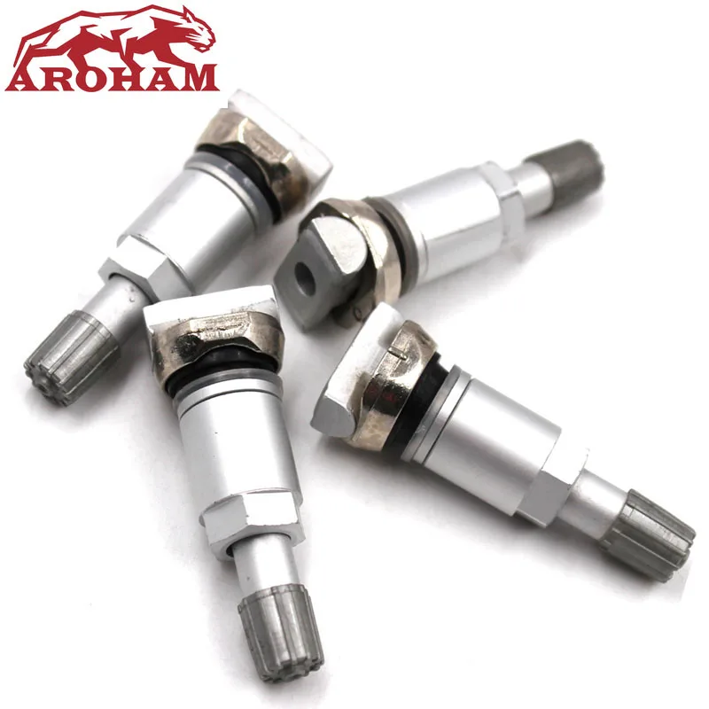 Aroham 4x TPMS Tire Valve For Land Rover Infiniti Volvo BMW Renault Tubeless Valve For Tyre Pressure Monitoring System Sensor