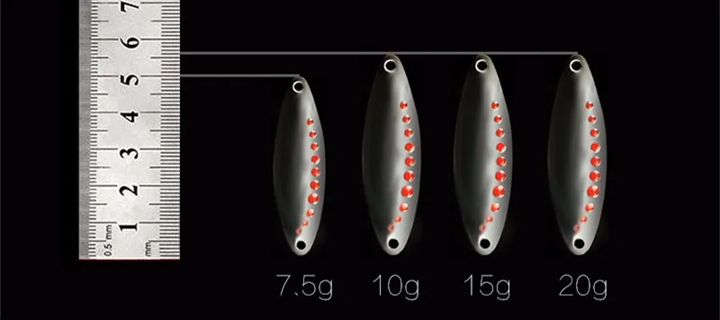 Fishing Artificial Lure Leech Spoons Metal Bait 15g Zinc Alloy Fish Lures Treble Hook 1 Piece Sale