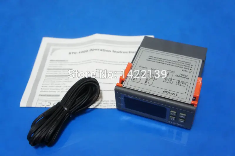 AC 220V All-purpose Digital Temperature Controller with Sensor STC-1000 10A