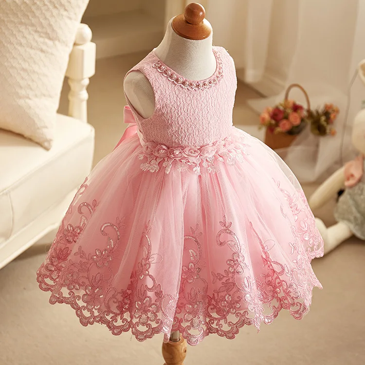 2018 New Lace Baby Girl Dress 9M-24M 1 Years Baby Girls Birthday Dresses Vestido birthday party princess dress16