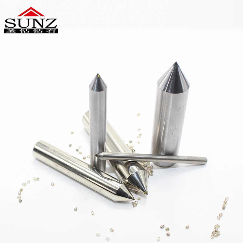 5PCS 3.175mm Dia 50mm Length 1/8 Grinding Wheel Diamond Dressing Pen Dresser Tool