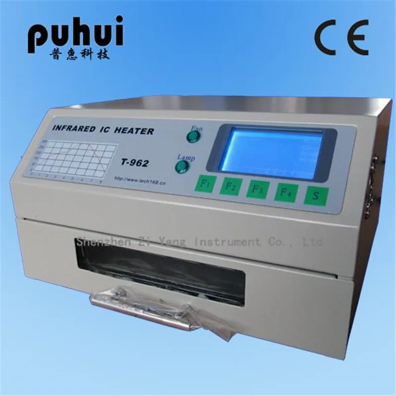 PUHUI T-962 T962 Reflow Oven Infrared IC Heater Soldering Machine 800W 180 x 235 MM T962 For BGA SMD SMT Rework