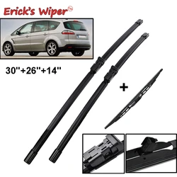 Erick's Wiper LHD Front & Rear Wiper Blades Set For Ford S-Max Smax 2006 - 2008 Windshield Windscreen Window Brushes 30