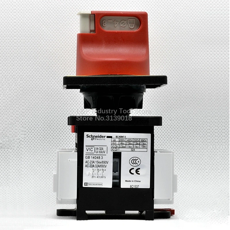 Original Schneider TeSys VARIO Control 32A 3P VCD1C ( V1C + KCD1PZC ) Load Switch Body V1C And Panel KCD1PZC Switch-disconnector