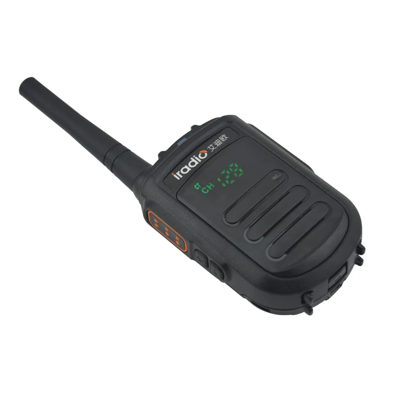 

IRADIO CP-168 VHF 136-174MHz 2W 128CH Compact Portable Two-way Radio with Built-in hidden LED Display