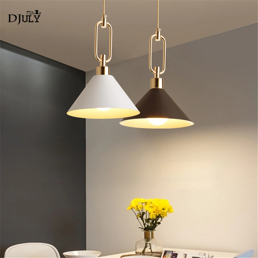 

Nordic Minimalism Horn Pendant Lights for Kitchen Living Room modern home deco led Hang lamp Colorful Dining Room Light Fixtures