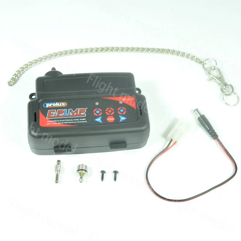 Prolux 1671 Portable Electric+l Fuel Pump 6V 1100mAh Ni-MH Battery Included for Gasoline & Nitro Engine